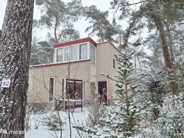 Ons huis in de sneeuw:-)